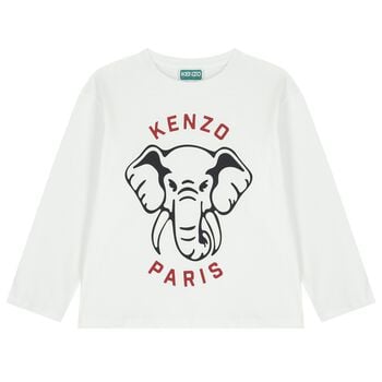 White Elephant Logo Long Sleeve Top