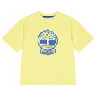 Boys Yellow Logo T-Shirt, 4, hi-res