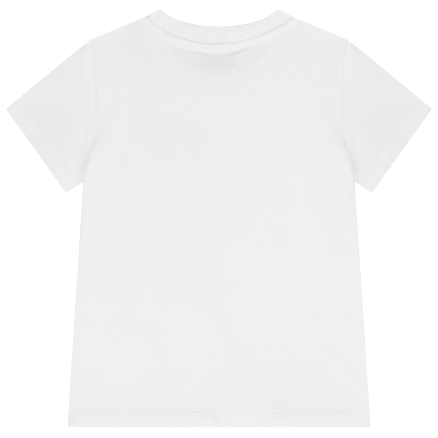  Girls White Logo T-Shirt, 3, hi-res
