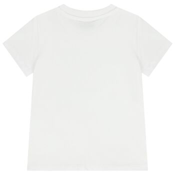  Girls White Logo T-Shirt