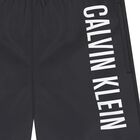 Boys Black Logo Swim Shorts, 1, hi-res