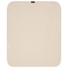 Beige & White Logo Baby Blanket, 1, hi-res
