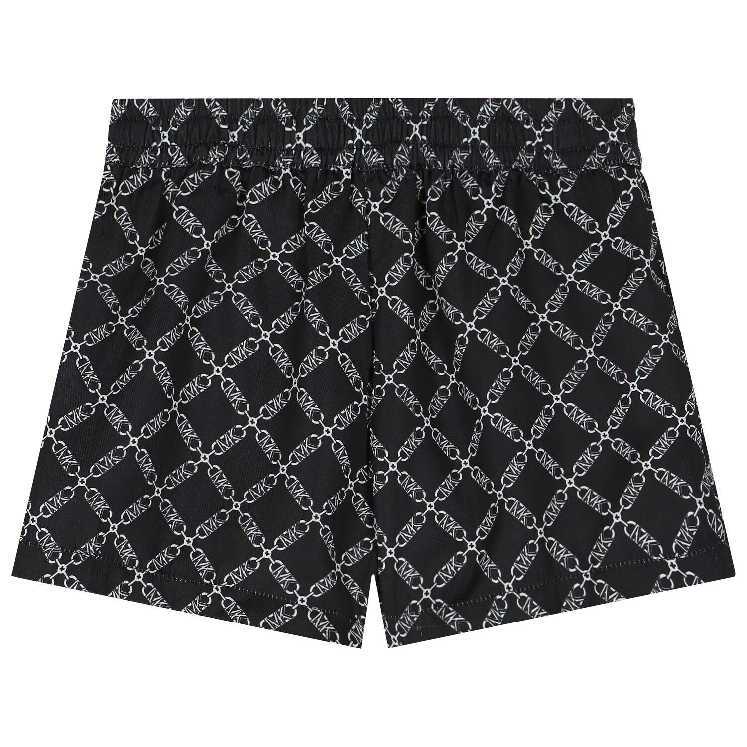 Girls Black Chain Logo Shorts, 1, hi-res image number null