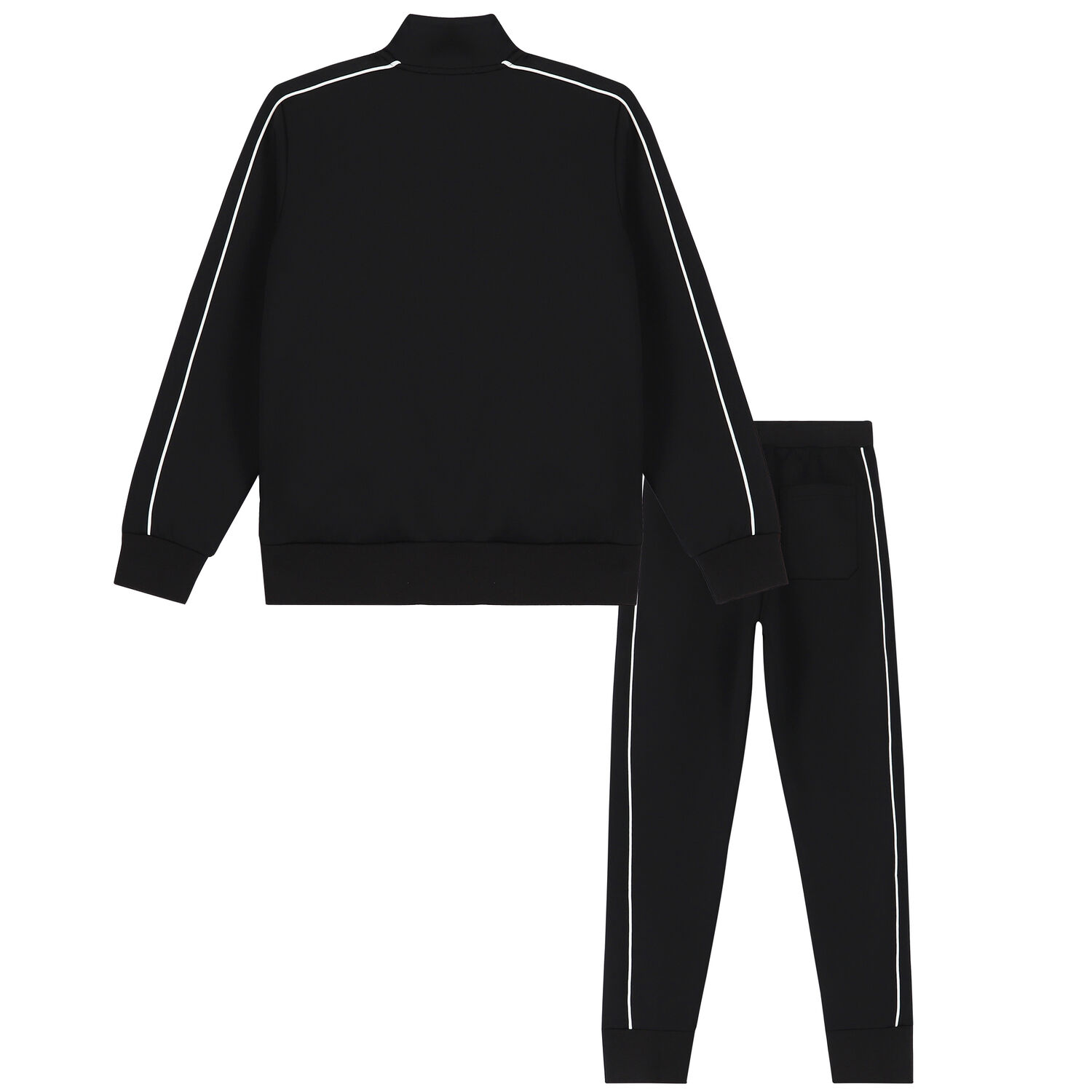 Boys Black Logo Tracksuit, 1, hi-res