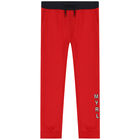 Boys Navy & Red Logo Tracksuit, 2, hi-res
