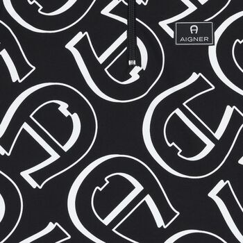 Boys Black Logo Polo Shirt