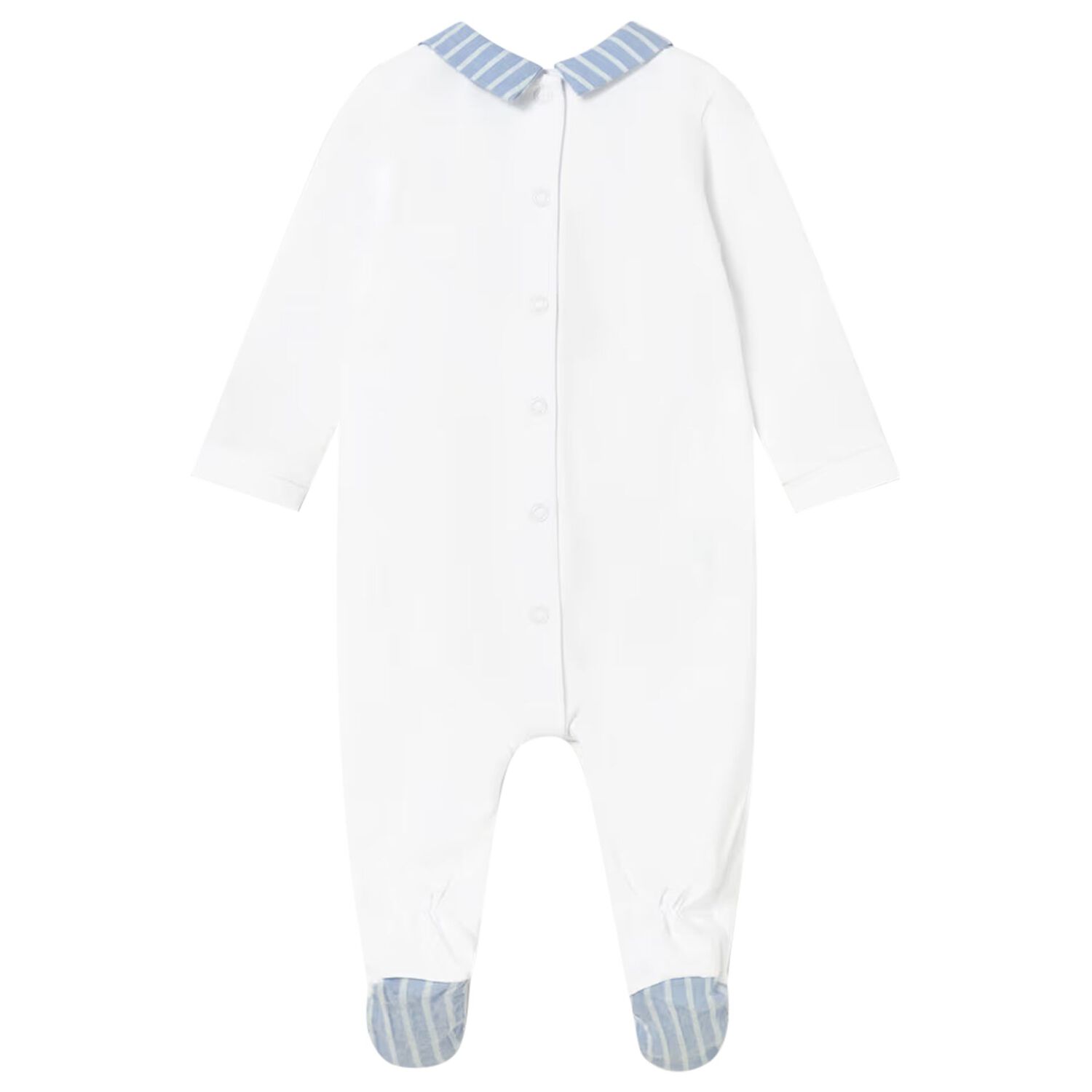 Baby Boys White Hot Air Balloon Babygrow, 1, hi-res