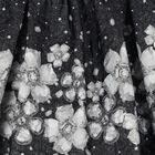 Girls Black Embellished Floral Skirt Set, 2, hi-res
