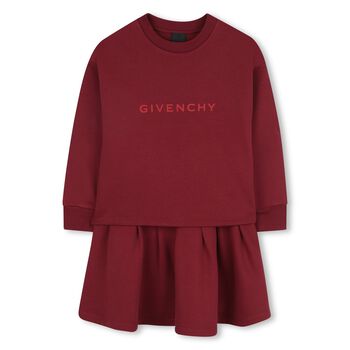 Girls Red Logo Dress