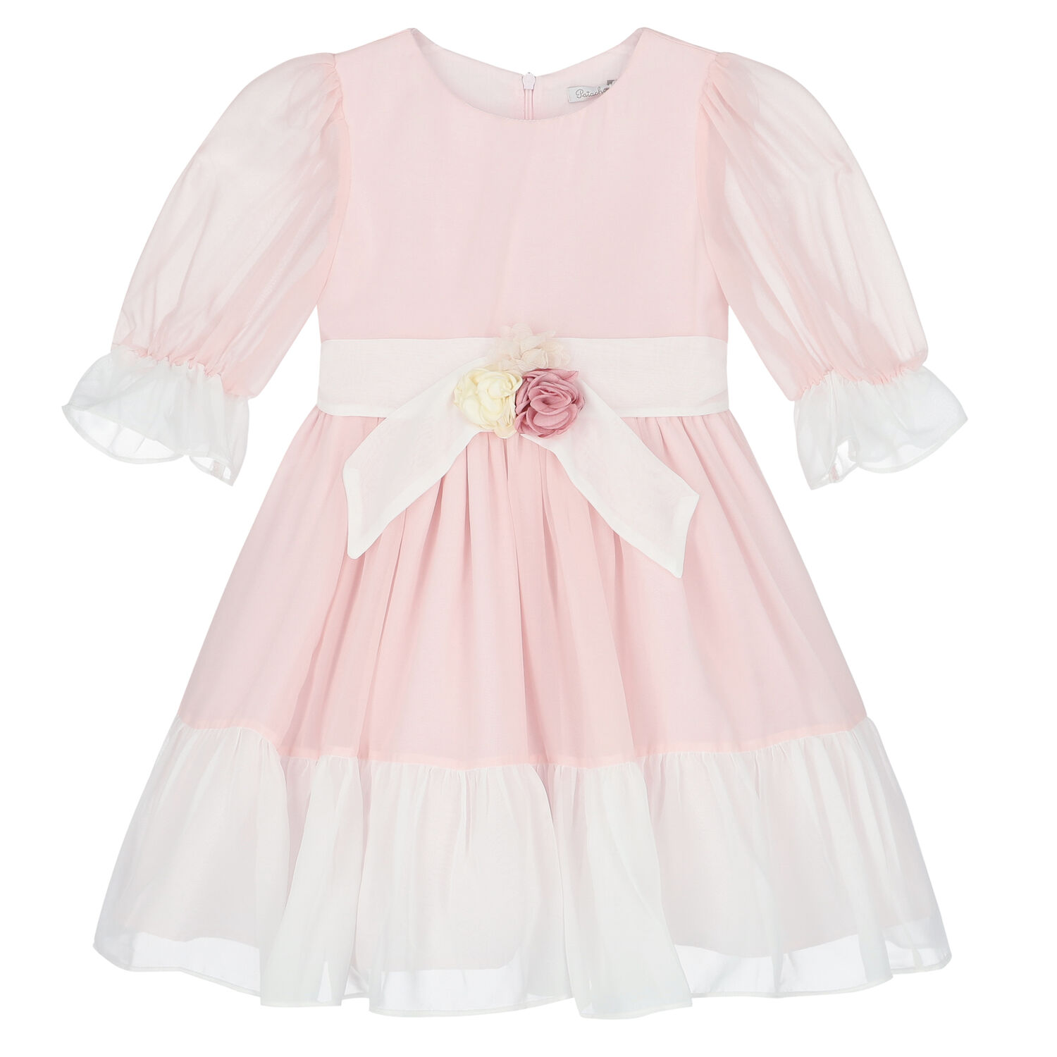 Girls Pink Chiffon Dress, 2, hi-res image number null