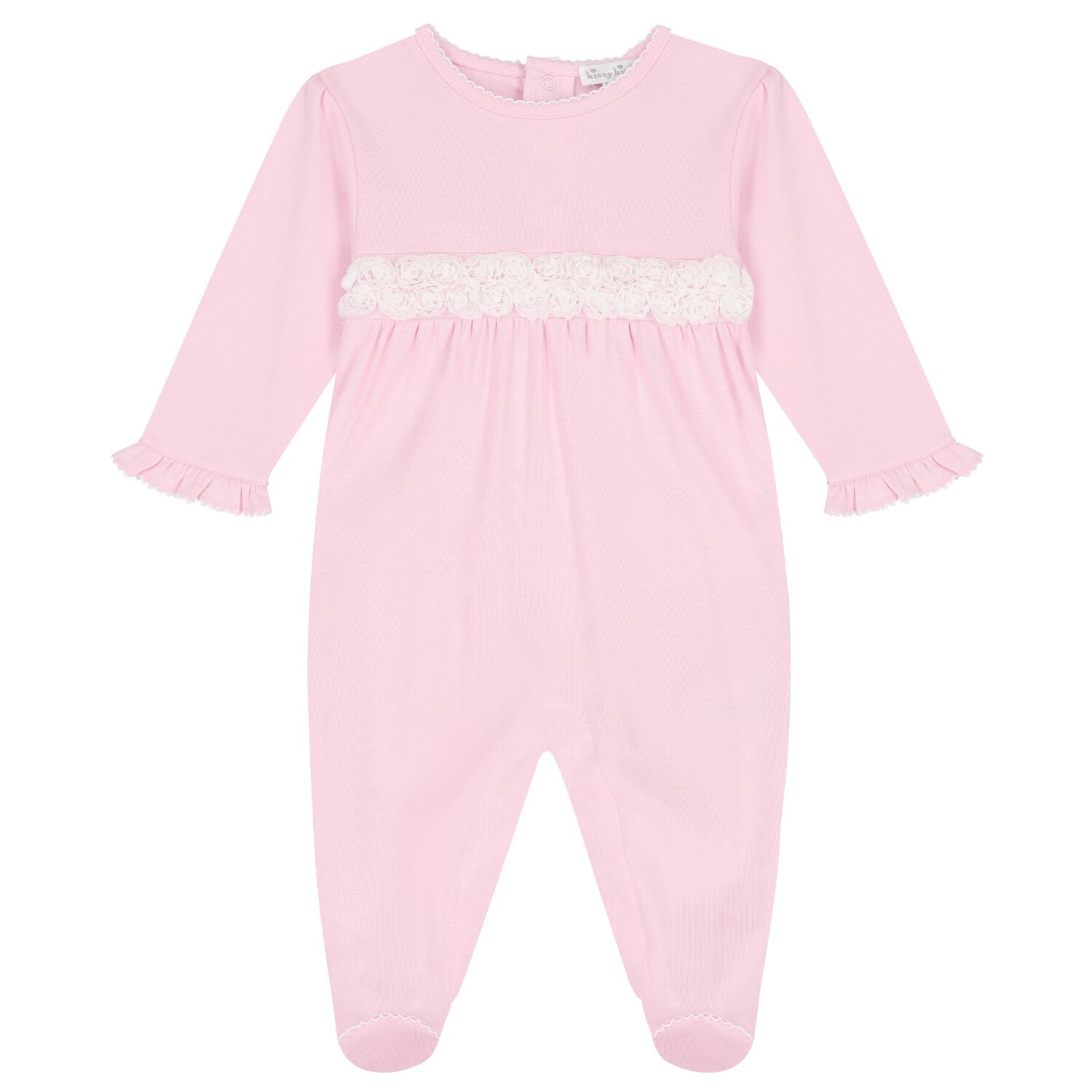 Baby Girls White Miniature Roses Babygrow, 1, hi-res image number null