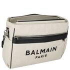 Ivory & Black Logo Baby Changing Bag, 1, hi-res