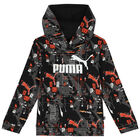 توب هودى أولاد بالشعار باللون الاسود, 1, hi-res