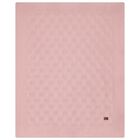 Baby Girls Pink Knitted Blanket, 2, hi-res