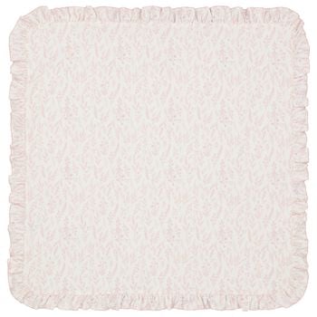Baby Girls Ivory & Pink Wildflower Blanket