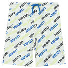 شورت بالشعار باللون الأبيض للأولاد, 1, hi-res