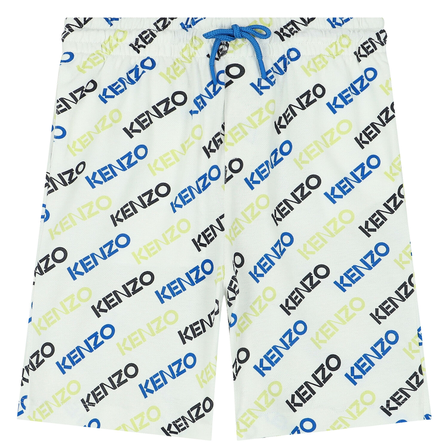 شورت بالشعار باللون الأبيض للأولاد, 1, hi-res