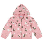 Younger Girls Pink Teddy Bear Tracksuit, 2, hi-res