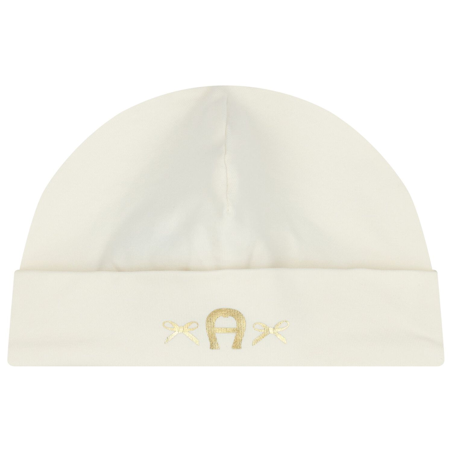 Baby Girls Ivory & Gold Logo Babygrow Gift Set, 1, hi-res