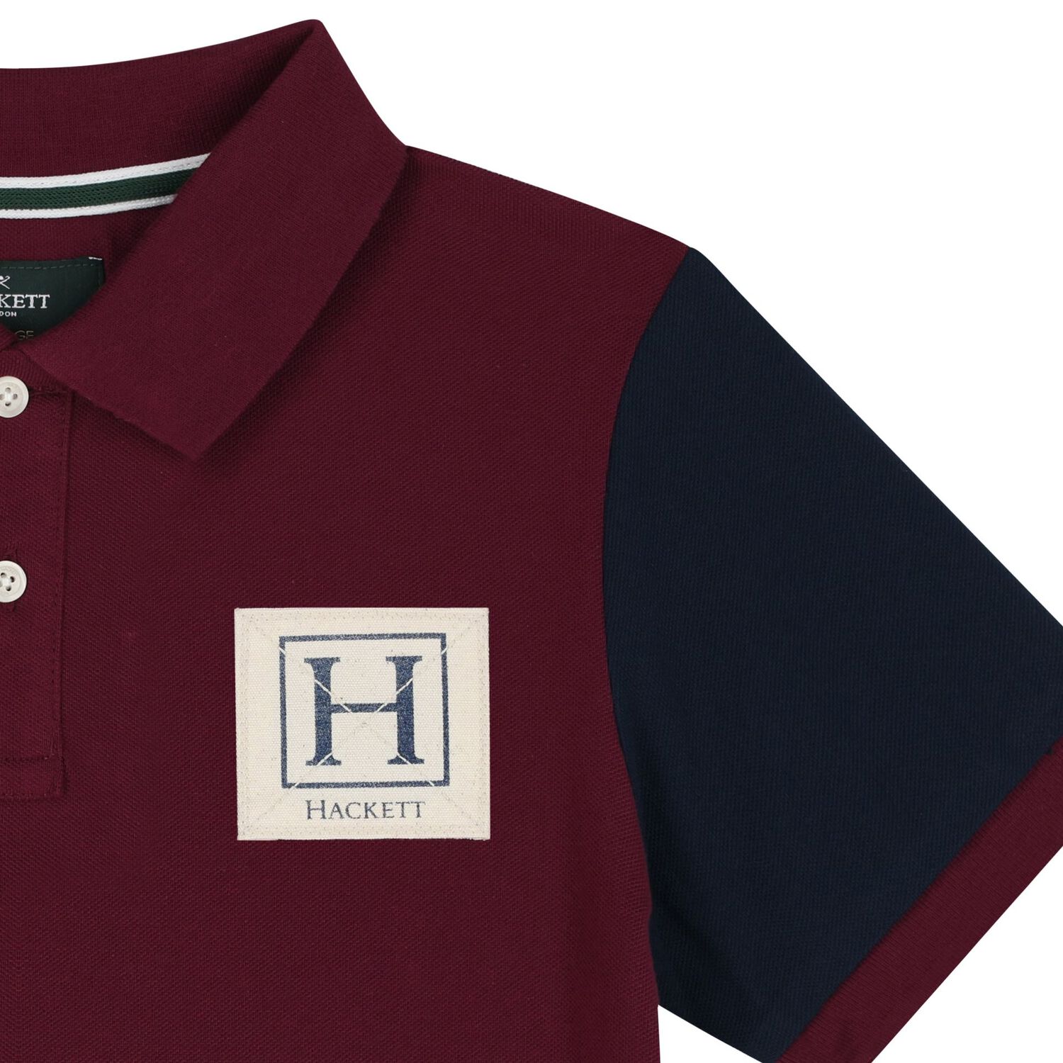 Boys Burgundy Logo Polo Shirt, 1, hi-res