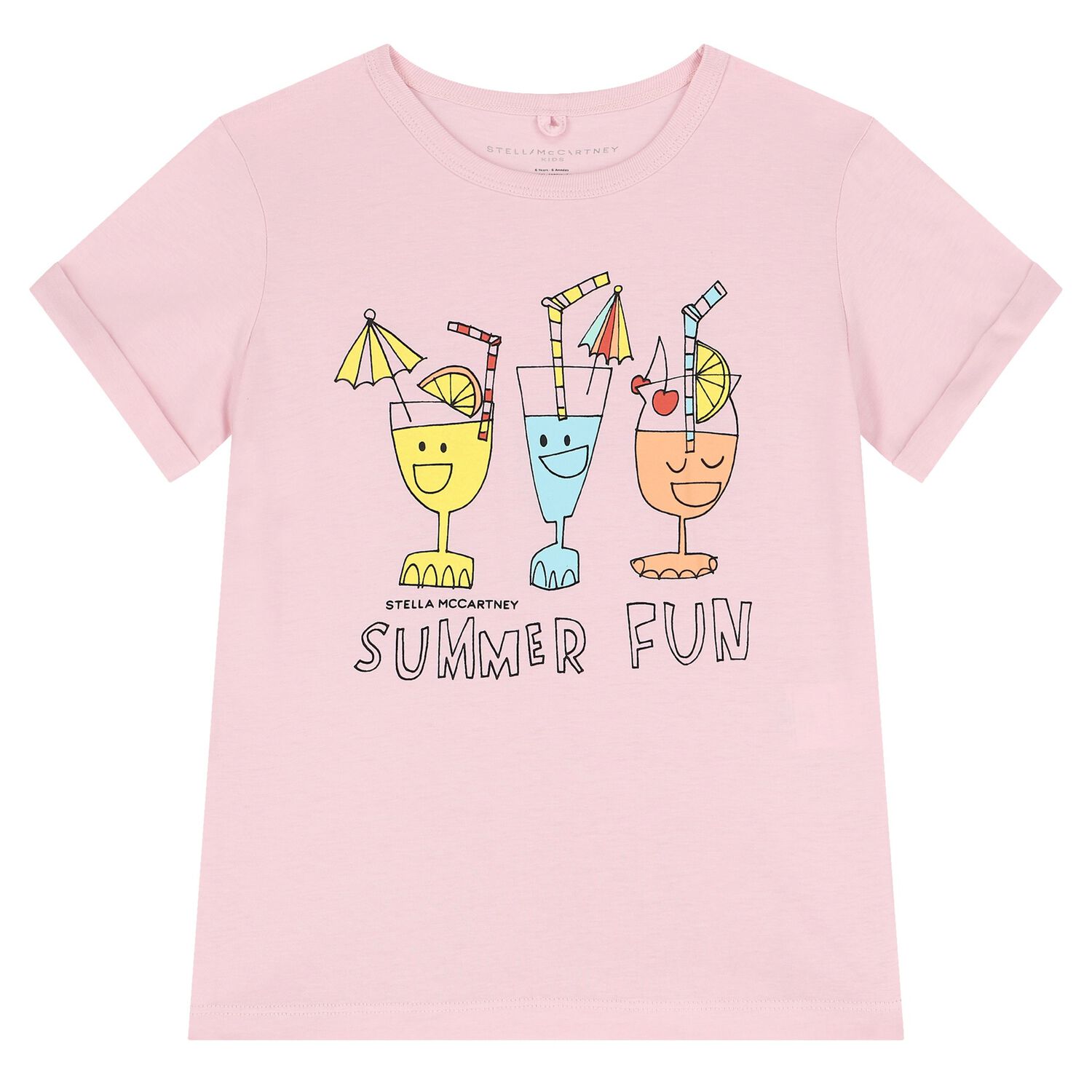 Girls Pink Cocktails T-Shirt, 1, hi-res