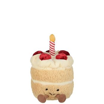 Beige Amuseables Birthday Cake Soft Toy ( 13CM )