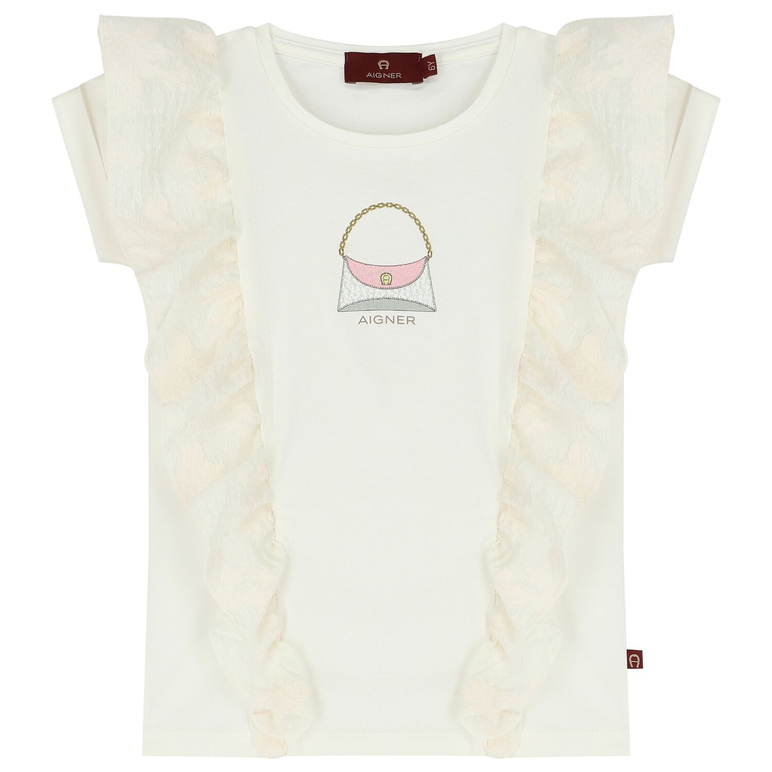 Girls Ivory Logo Bag Top, 1, hi-res image number null