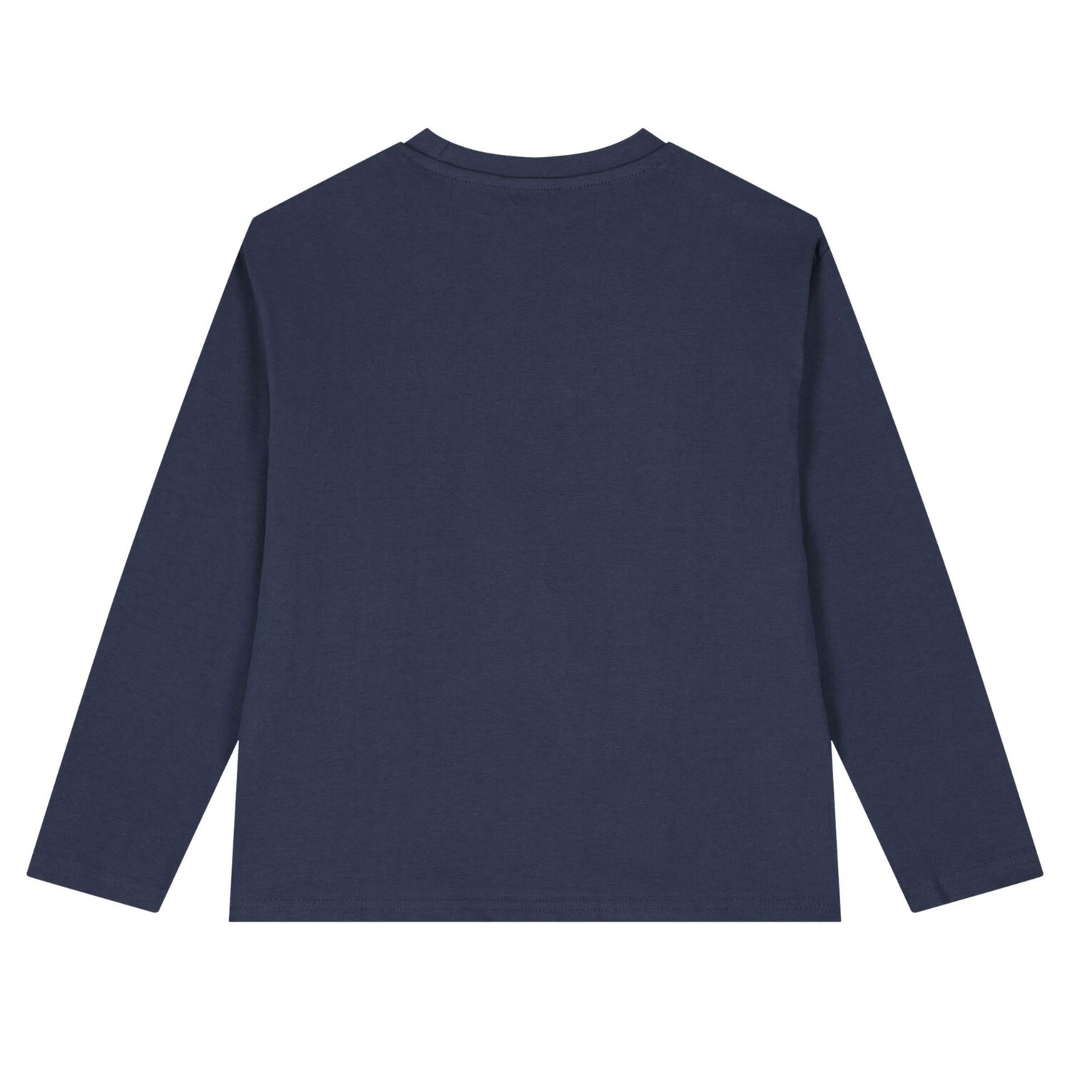 Boys White & Navy Blue Long Sleeve Top, 1, hi-res
