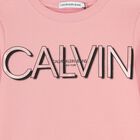 Girls Pink Logo Sweatshirt, 1, hi-res