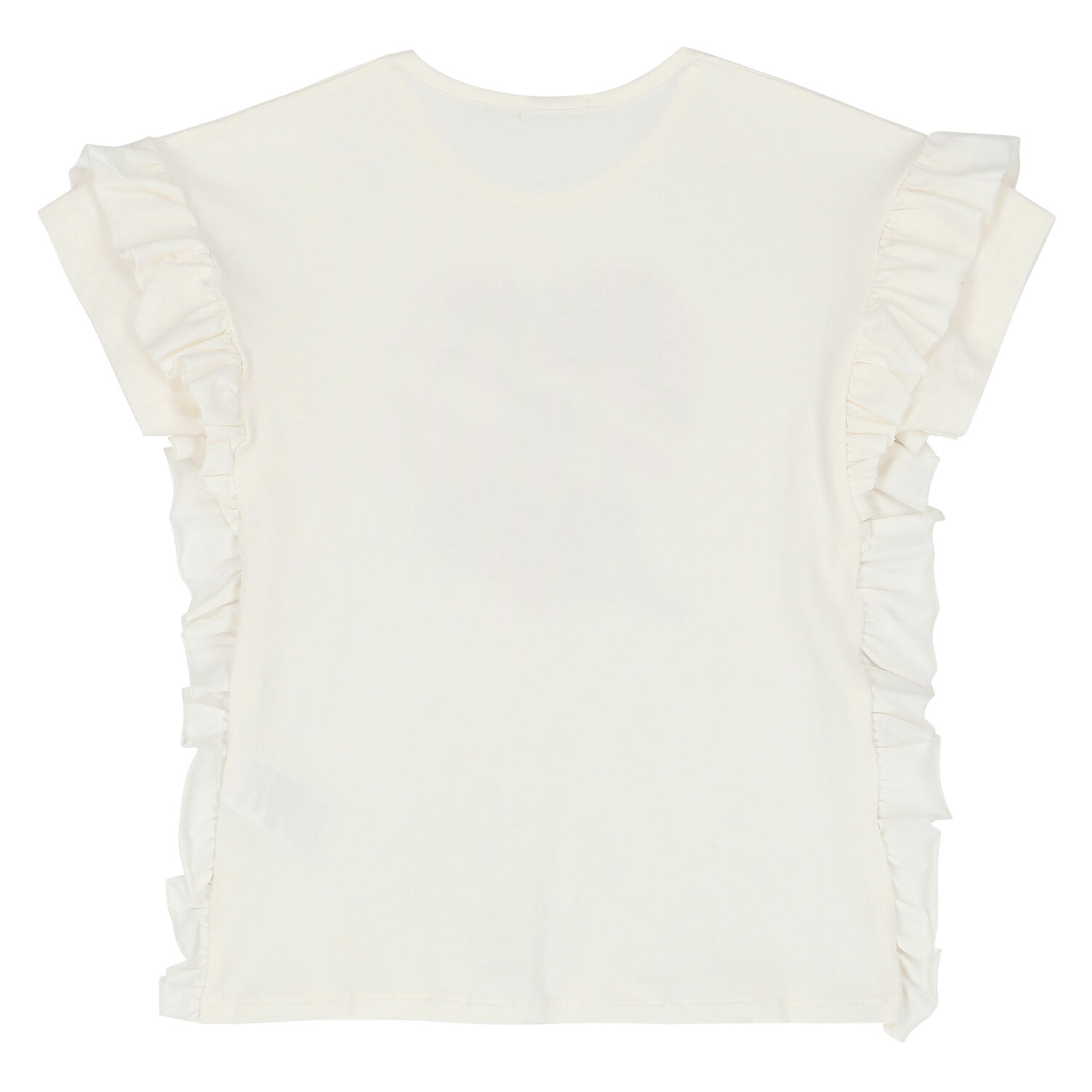 طقم شورت باللون العاجي والأسود للبنات, 1, hi-res