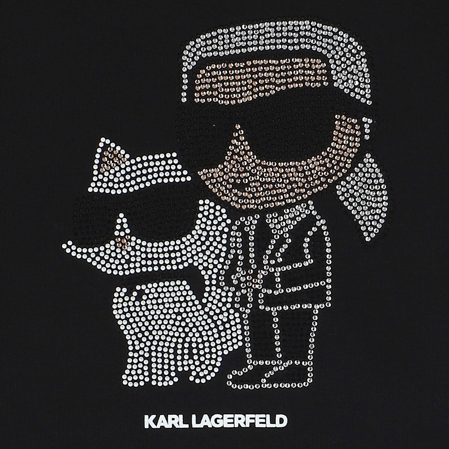 Girls Black Logo T-Shirt, 1, hi-res image number null