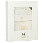 Ivory & Gold Logo Babygrow Gift Set, 1, hi-res