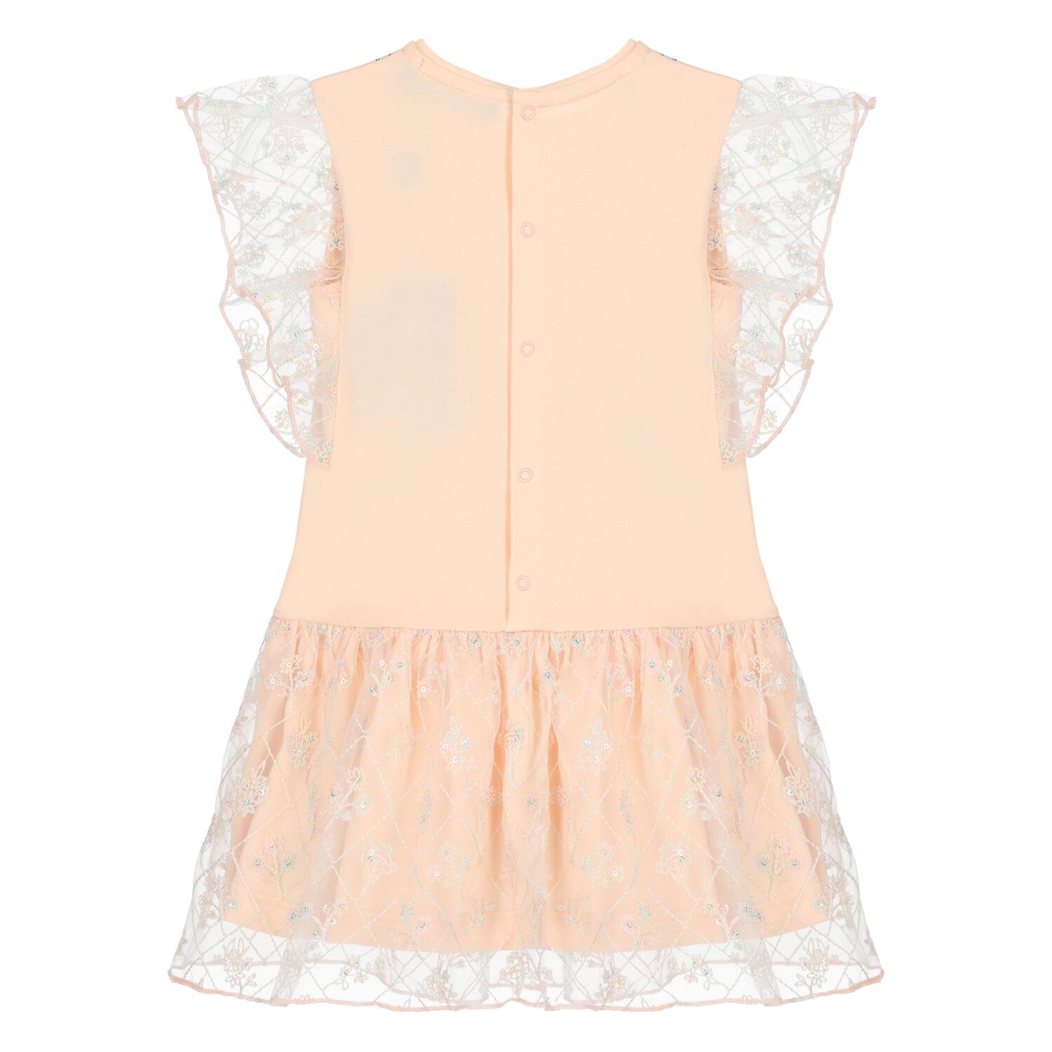 Younger Girls Pink Bag Dress, 1, hi-res image number null