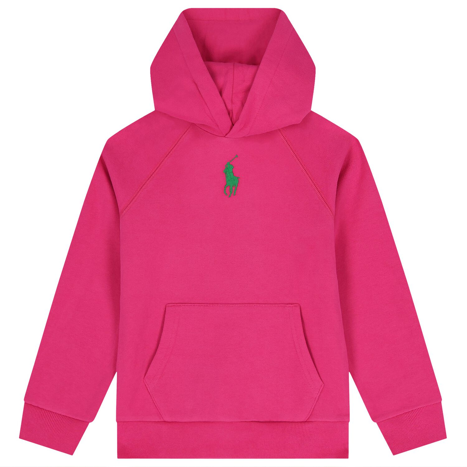 Girls Pink Logo Hooded Top, 1, hi-res