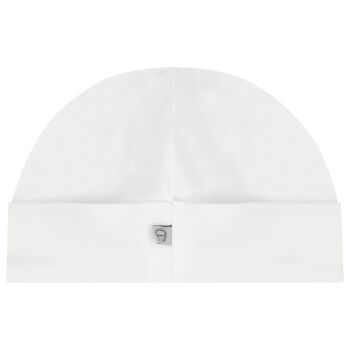 White Logo Baby Hat