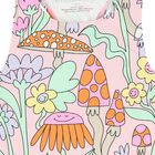 Girls Pink Flower Swimsuit, 1, hi-res