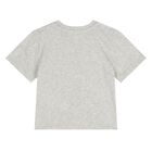 طقم شورت بشعار النمر باللون الرمادي للاولاد, 1, hi-res