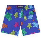 Boys Blue Turtle Swim Shorts, 1, hi-res
