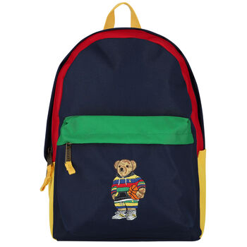 Navy Bear Backpack