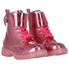 Girls Pink Logo Boots, 1, hi-res