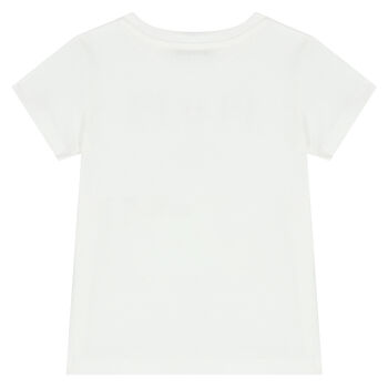 Girls White Logo T-Shirt