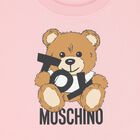 طقم شورت على شكل دب تيدي باللون الوردي للبنات, 1, hi-res