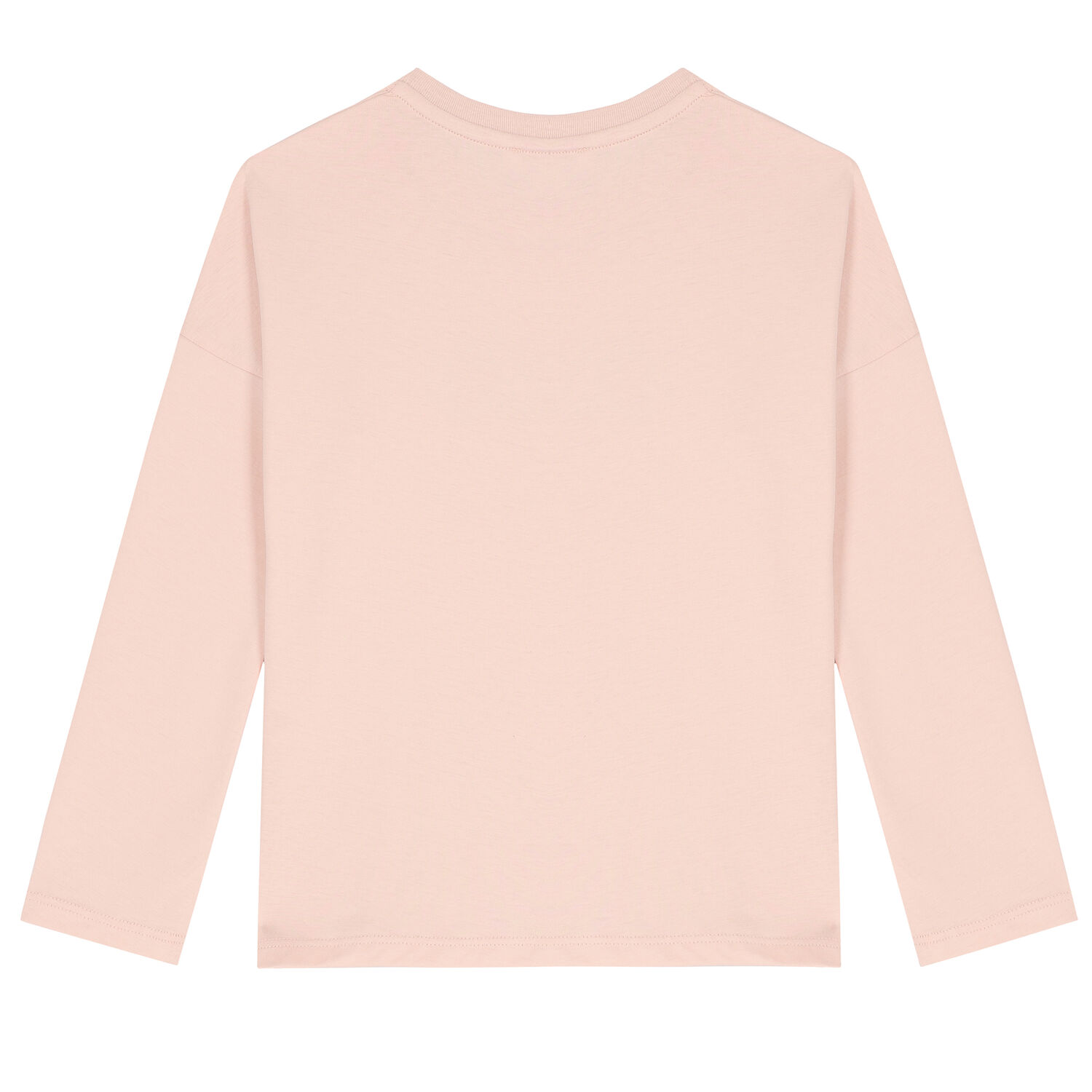 تيشيرت بالشعار باللون الوردي الفاتح للبنات, 1, hi-res