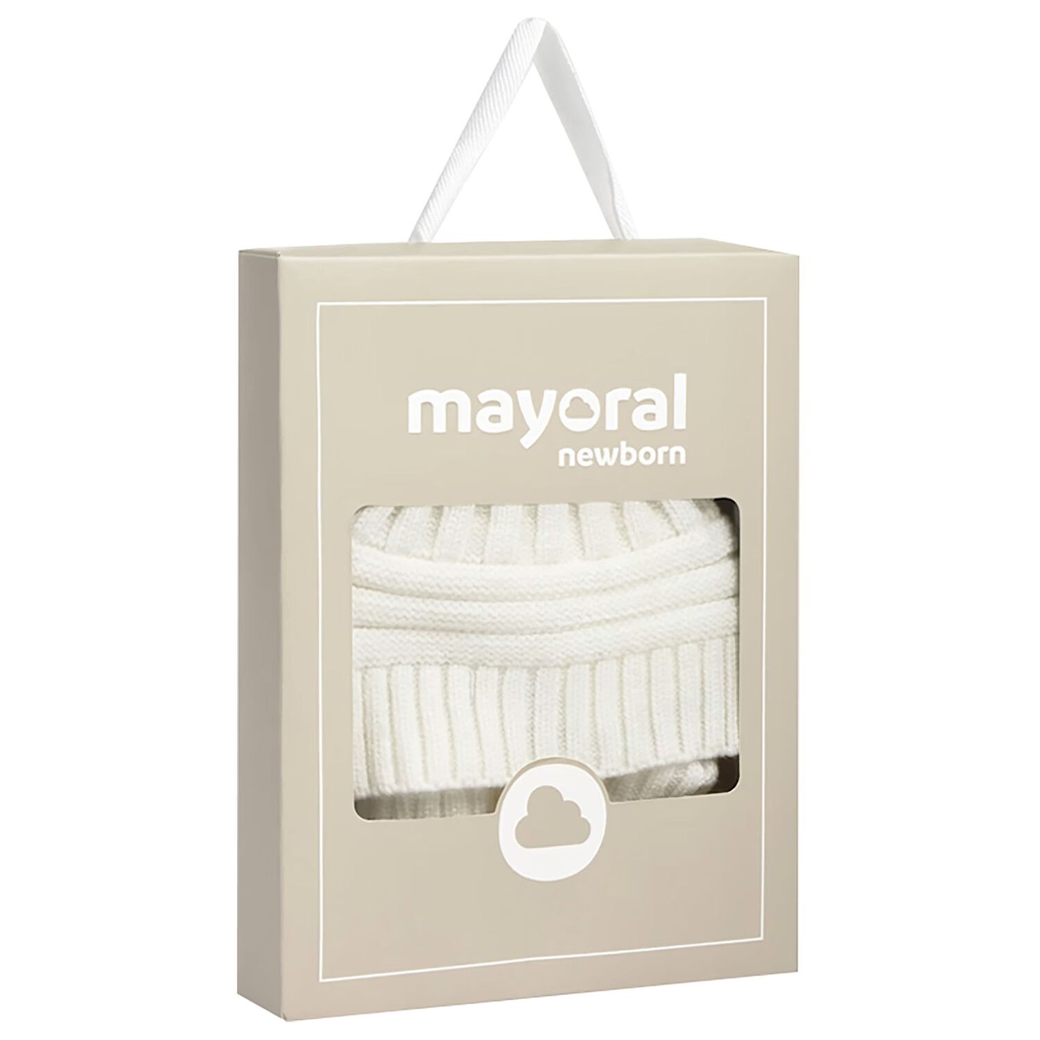 Baby Girls Ivory Knitted Hat & Mittens Set, 1, hi-res image number null