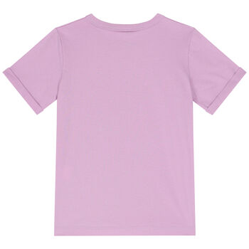 Girls Purple Logo T-Shirt