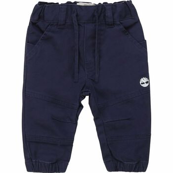 Baby Boys Navy Cotton Trousers