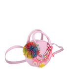 Girls Pink Round Handbag, 1, hi-res