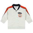 توب أولاد بسحاب بالشعار باللون الرمادى, 1, hi-res