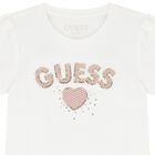 طقم تنورة بنات باللون الأبيض و الوردى, 1, hi-res