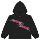 Girls Black Logo Hooded Top, 1, hi-res